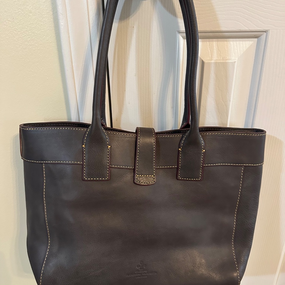 Dooney and Bourke “Heritage Edition” Large Amelie Shoulder Bag - Navy - Picture 2 of 7